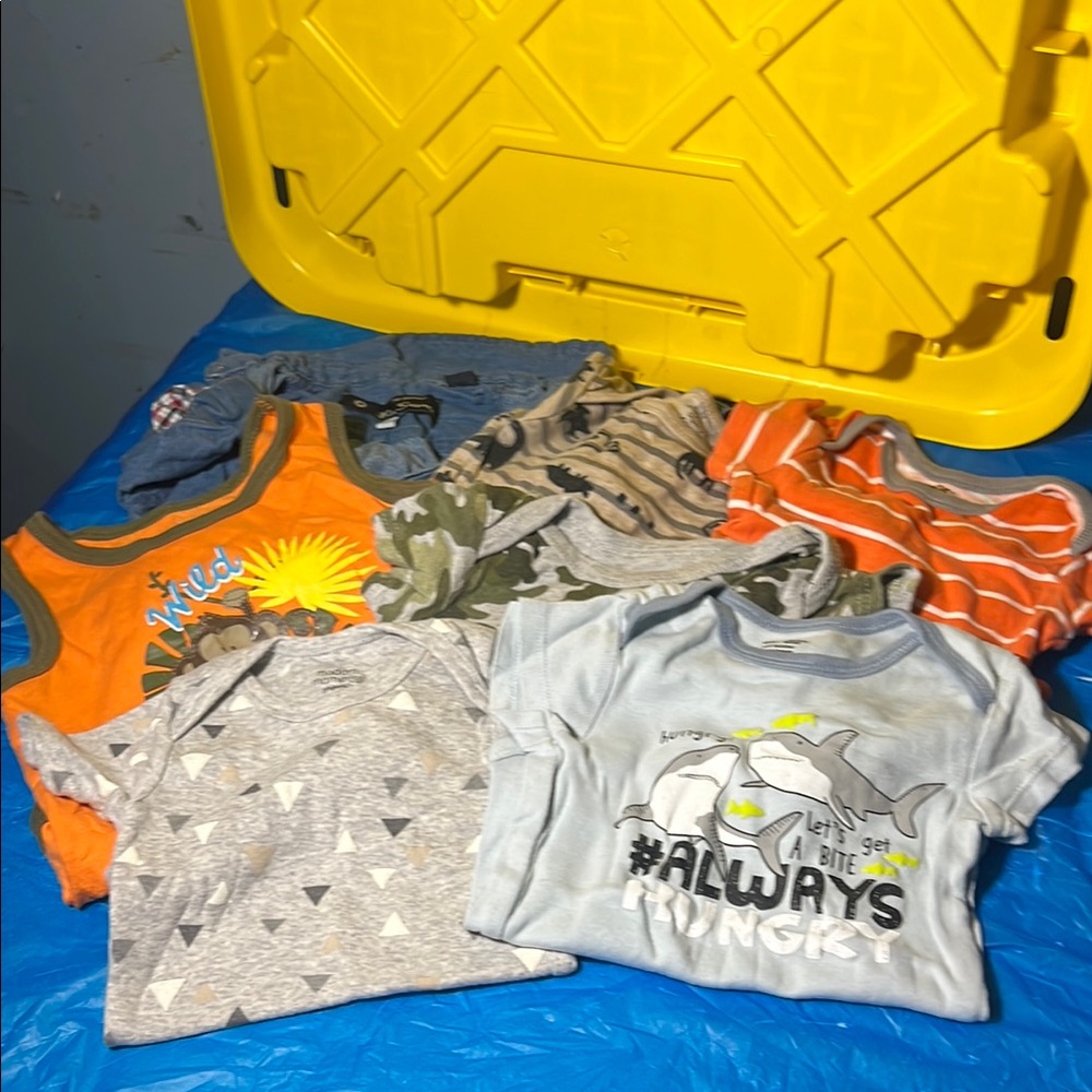 Colorful Baby Onesies and Shirts Set